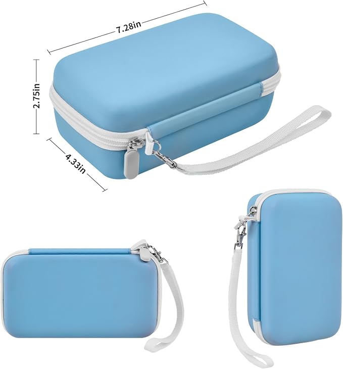 Case Compatible with ESOXOFFORE for Dylanto for Anchioo for WEEFUN for GKTZ for Amzelas for Mafiti Instant Print Camera for Kids, Film Camera Storage Holder Organizer Bag (Box Only)- Blue | For ESOXOFFORE/ for Dylanto/ for WEEFUN/ for Anchioo/ for GKTZ... - Image 6