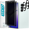 2+2 Pack Privacy Screen Protector for Samsung Galaxy Z Fold 8 Ultra | Anti Spy Tempered Glass, with Camera Lens Protector, Anti Scratch, Bubble Free by Bencuku