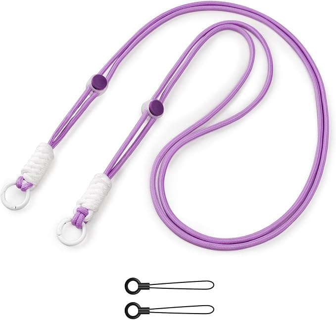 VOVMOEYA Camera Strap,Long Neck Strap for Fujifilm Mini 12/11/9/8/7+,Shoulder Strap camera strap Long Crossbody Lanyard for photographer Camera/Badge Holder/Keys/Wallet Multi-Function Lanyard(Purple) by VOVMOEYA