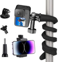 Flexible Camera Mount Compatible with GoPro Action Camera, 16.5Inch (42CM) | Compatible with GoPro Hero 13 12 11 10 9/AKASO EK7000/Insta360 X5/DJI Action 5 Pro, Gooseneck Holder for 2.32-3.93'' Phone by TEKCAM