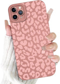 Cute Pink Cheetah Print Phone Case for iPhone 11 Pro 5.8" | Aesthetic Leopard Pattern Design Cover Full Camera Lens Protective Shockproof Soft Slim TPU Funda for Women Girls by Unknown