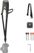 PGYTECH Camera Strap Pro, Single Camera Harness w Detachable Underarm Strap | Professional Camera Shoulder Strap w QR, Leather Ergonomic Padded Neck Strap for DSLR/Mirrorless for Photographers, Black by PGYTECH-US