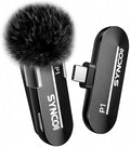 SYNCO Wireless Lavalier Microphone for iPhone 15/16/17, USB-C Wireless Mic with Noise Cancellation, 492ft Range, Real-Time Monitoring, Plug & Play Lapel Mic for TikTok, YouTube, Vlog & Streaming by SYNCO
