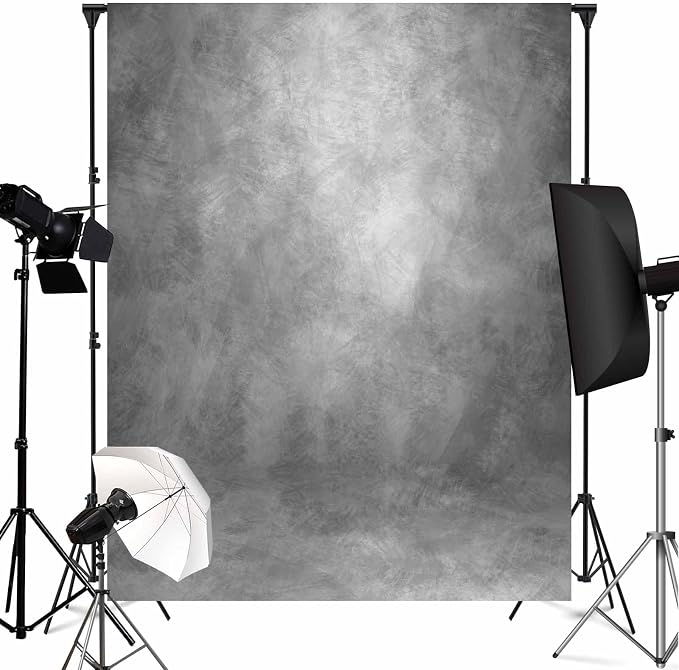 8x10ft Light Grey Backdrop Abstract Photography Backdrop for Professional Studio Backgrounds Gray Photo Backdrop Prop Portrait Photo Backdrops for Photoshoot Backdrop Curtains Rod Pocket on Top - Image 8