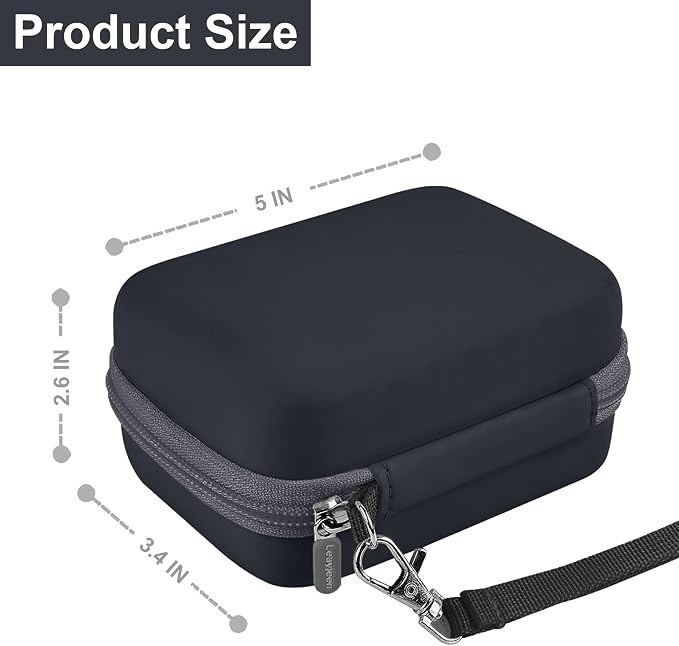 Leayjeen Hard EVA Case for KODAK EKTAR H35 H35N Film Camera - Black | Compatible with KODAK Ultra F9/M35/M38/RETO/Paper Shoot 35mm Camera, EVA Hard Shell, Fits Film Rolls (Case Only) - Image 5