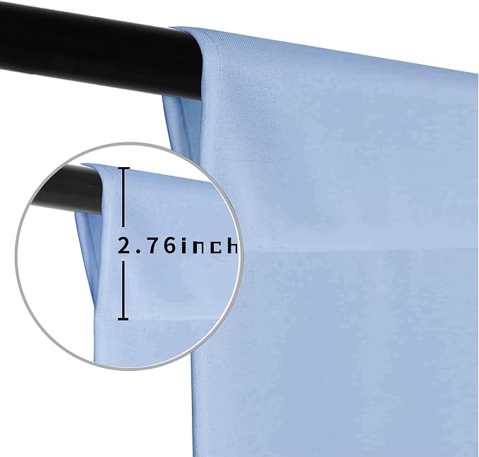 Dusty Blue Photo Backdrop for Photoshoot Background Photography 10x20ft | Polyester, Studio, Blue Aura, Portrait Streaming Video Shooting - Image 5