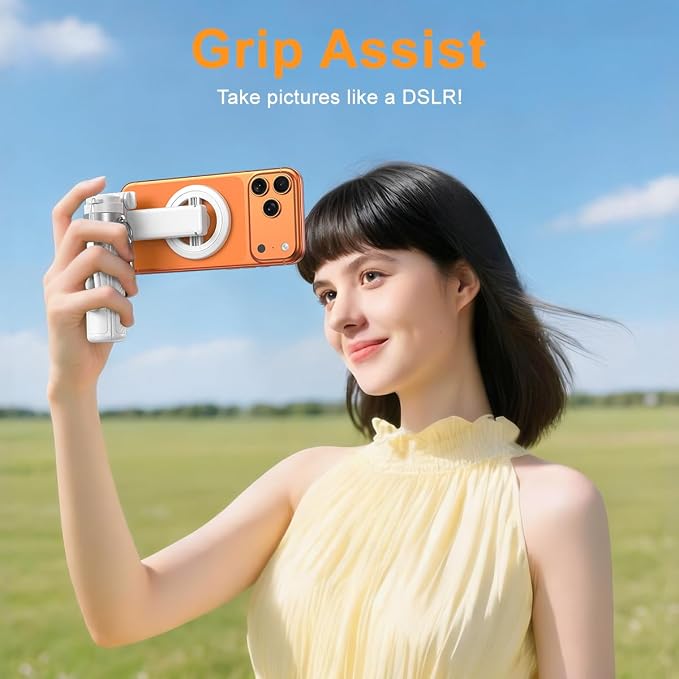 Upgrated 5-in-1 Magnetic Selfie Stick with Remote for Cell Phone 360° Rotation.Can Transforms into Mini Tripod/Camera Grip/Handheld Stabilizer/Phone Stand.Extend to 25 inches - Image 3