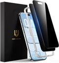 UNBREAKcable Privacy Screen Protector for iPhone Air, 2-Pack | True 28° Anti-Spy, Shatterproof Tempered Glass, 9H Hardness, Easy Install, Bubble-Free, Anti-Scratch, Case Friendly by UNBREAKcable