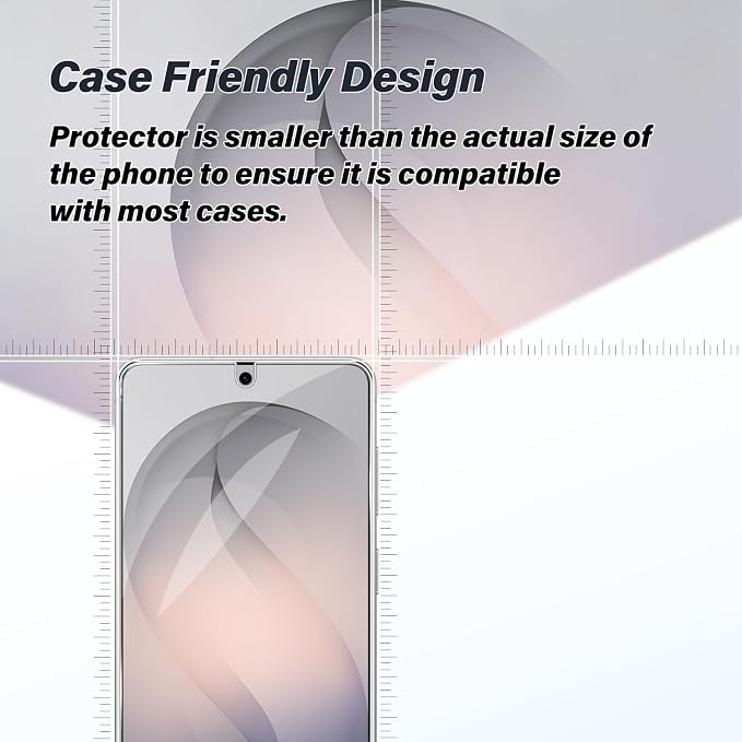 BIGFACE Galaxy S26 Plus Tempered Glass Screen Protector + Camera Lens Protector [2 + 2 Pack][Case Friendly][Anti-Scratch][Ultrasonic Fingerprint Unlock] HD Protective Film for Samsung Galaxy S26 Plus - Image 5