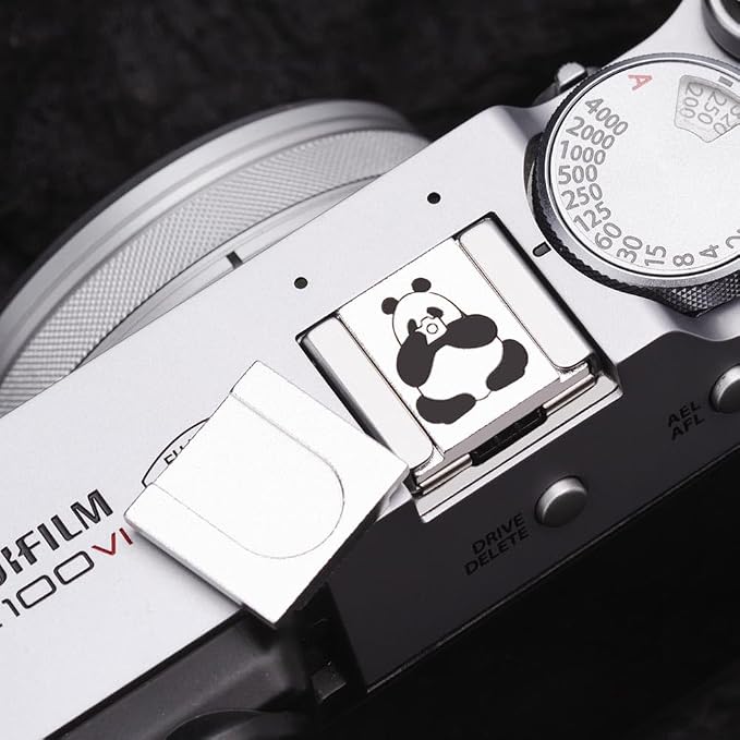 Camera Metal Hot Shoe Cover Protector Cap Cute Button Compatible for Fujifilm X100VI X100V X-M5 X-T4 X-T3 for Nikon ZF Z5 Z6 Z6II (Aluminum Alloy-Hot Shoe Cover) - Image 6