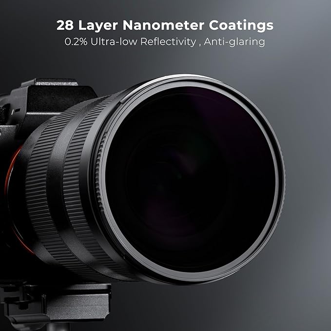 K&F CONCEPT 77mm ND100000(16.6 Stops) High Definition ND Lens Filter | Optical Glass Fixed Neutral Density Lens Filter with 28 Multi-Layer Coatings (Nano X Series) FN706 - Image 2
