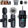 3-in-1 Wireless Microphone:20H Battery, 80ft | Microphone for iPhone & Android - DSP 3-Mode Noise Cancelling for Vloggers & Creators, No Dead Battery by Unknown