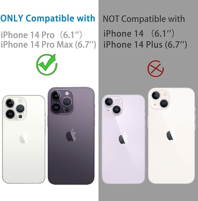 Dengduoduo 3 Pack Tempered Glass Camera Lens Protector for iPhone 14 Pro 6.1" & iPhone 14 Pro Max 6.7", Ultra HD, 9H Hardness, Anti-Scratch, Case Friendly, Easy to Install [No Affect on Night Shots] - Image 2