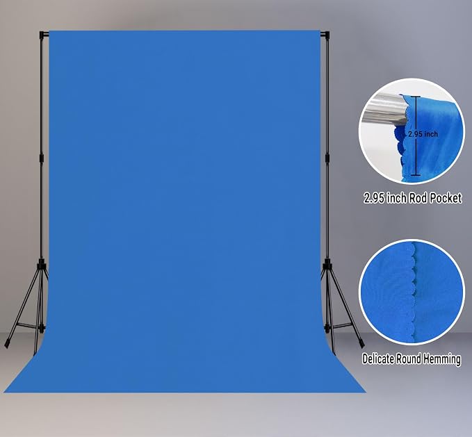 Royal Blue Photography Backdrop for Photoshoot, Fabric 10x20ft | Polyester Studio Photo Backgrounds, Non Reflective, Easy to Hang, for Portrait Shoot, Product, Party Decor, Video Creation - Image 6
