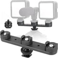 ChromLives Triple Cold Shoe Extension Mount Hot Shoe Base Adapter Extension Bar Bracket with 1/4 Screw for Tripod/Microphone/LED Light Compatible with Canon Sony Cameras… by ChromLives