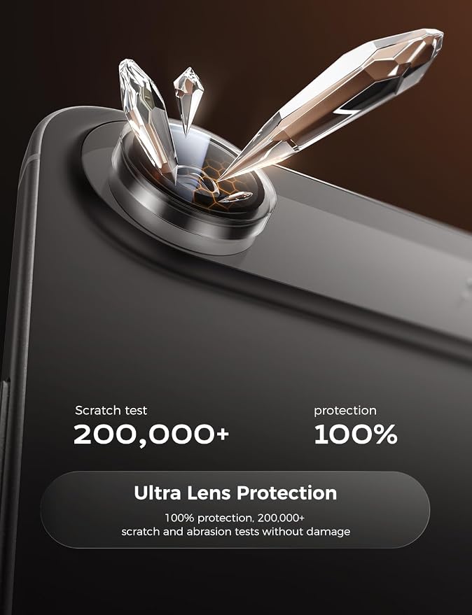MAGIC JOHN for iPhone Air Camera Lens Protector [Alignment Kit&1:1 Invisible Fit] 9H Aerospace Tempered Glass, Ultra HD, Metal Individual Ring，Case Friendly, Set of 2,Clear - Image 3