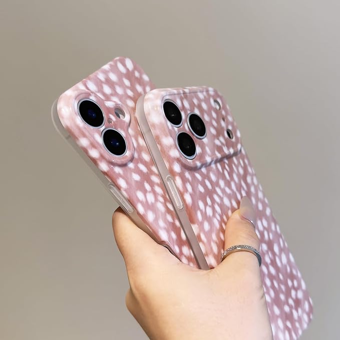 Cute Phone Case for iPhone 16 Case Fawn Deer Print | Camera Lens Protection,Slim Shockproof TPU,Chic Trendy Aesthetic Girly Cover for Women Men - Image 4
