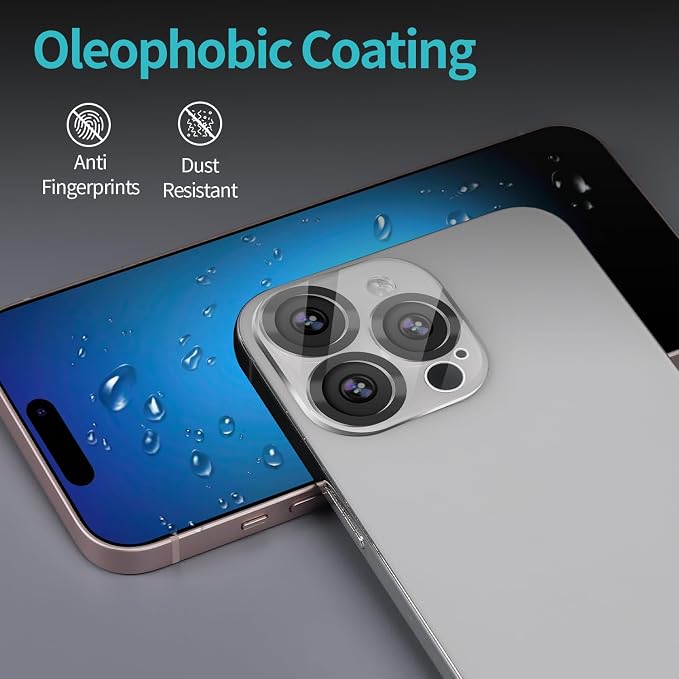 PEHAEL for iPhone 15 Pro Privacy Screen Protector+Camera Lens Protector | Installation kits, Anti-Spy Private, Anti-Scratch, 9H Tempered Glass, Case Friendly, 2+2 Pack, [6.1 inch] - Image 7