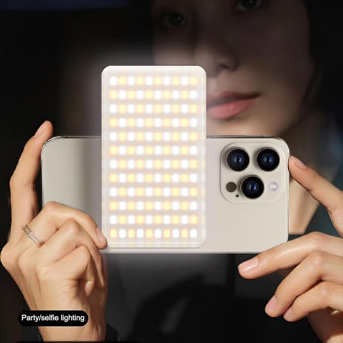 Magnet Phone Light, 160 LED Dual Side Selfie Light Compatible with iPhone Magsafe, 3 Lighting Adjustment Modes, Selfie Lights for iPhone/iPad/Camera/Photography/TikTok/Vlog/Video/Zoom Calls - Image 8