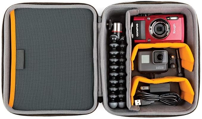 Lowepro Hardside CS 80 Case for Small Drone, Mirrorless Cameras, Larger Over-Ear Headphones, 22 x 10.2 x 24.5 cm, Black - Image 3