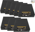 Lineco Drop Front Archival Storage Box, 11.75x15.25x3 in, Black, 8 Pack | Acid-Free with Metal Edge, Preserves Picture Longevity, Organize Photos, Newspapers, Prints, Documents, Crafts, DIY by Lineco
