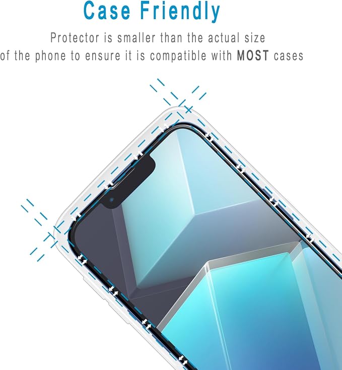 2+2 Pack Screen Protector for iPhone 13 Pro Max Tempered Glass Film | with Camera Lens Protector, Anti Scratch, Bubble Free - Image 6