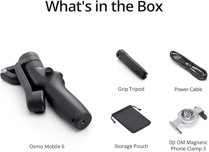 DJI Osmo Mobile 6 Smartphone Gimbal Stabilizer, 3-Axis Phone Gimbal, Built-In Extension Rod, Portable and Foldable, Android and iPhone Gimbal with ShotGuides, Vlogging Stabilizer, YouTube TikTok Video - Image 7