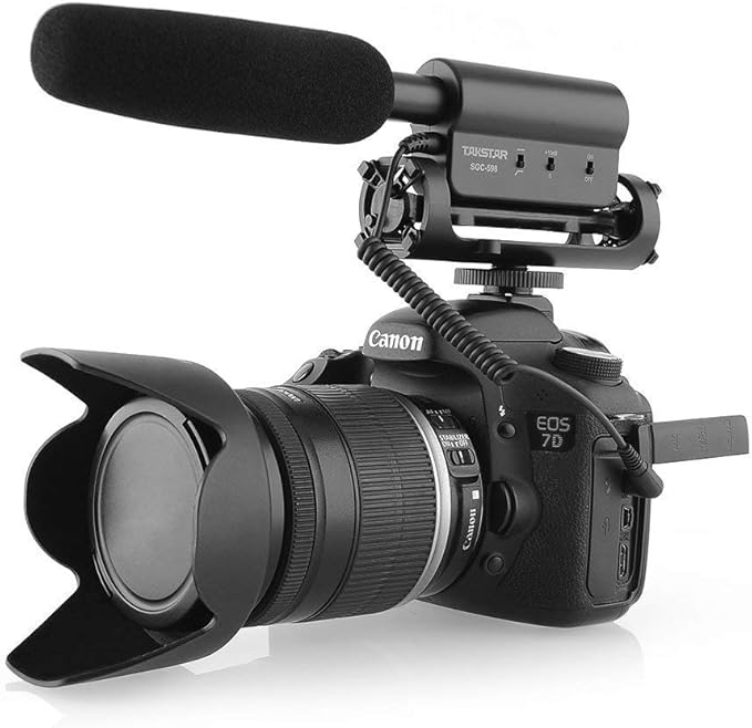 TAKSTAR SGC-598 Photography Interview Shotgun MIC Microphone for Nikon Canon DSLR Camera (Need 3.5mm Interface)Auxiliary by TAKSTAR