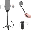 NEEWER Selfie Stick with Detachable Bluetooth Remote Shutter, Lightweight Foldable Travel Tripod for iPhone for YouTube/TikTok Vlogs Live Streaming Photography, Black, P15 by Neewer