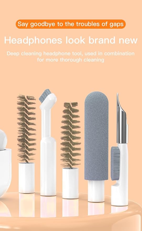 32-in-1 Electronics Cleaning Kit for Phone, Earbuds, Keyboard & Camera Lens | Charging Port Cleaner | Compatible with iPhone, AirPods, Android Devices, Laptop & Monitor | All-in-One Cleaning - Image 6