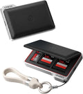 ULANZI DC01 Memory Card Case & USB-C Reader, 4 SD + 4 TF Slots | 312MB/s UHS-II, Dual-Slot Read, Aluminum Folder Magnetic Case with Lanyard Cable, 2.19oz Portable for Photographer by ulanzi