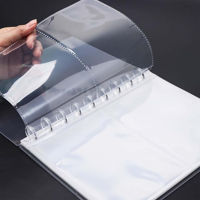 Mogoostry Clear Discbound Album Sheet Protectors 9 Discs 4 x 6 Inch 2 Pockets Inner Page Plastic Protective Sleeves Organizer - Image 4