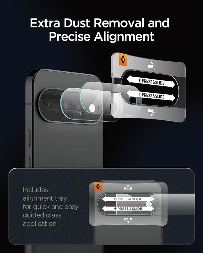 Spigen Glas.tR EZ FIT Pro Optik Camera Lens Protector for Pixel 11 - Image 4