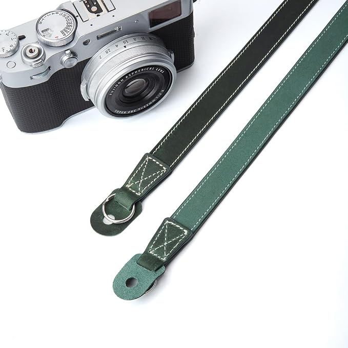 Vintage Minimalist Genuine Leather Camera Strap Crazy Horse Leather Shoulder Strap For DSLR For Fuji For Nikon For LEICA - Image 2