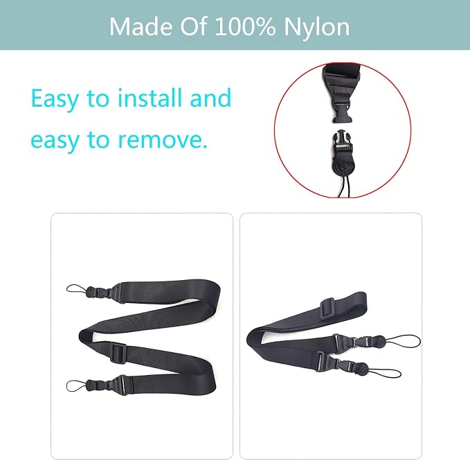 3 Pack Adjustable Shoulder Strap, iPad Strap Nylon Neck Lanyard | for iPad/Samsung Tablet Case,Camera Binocular Crossbody Laptop Luggage Bag - Image 8
