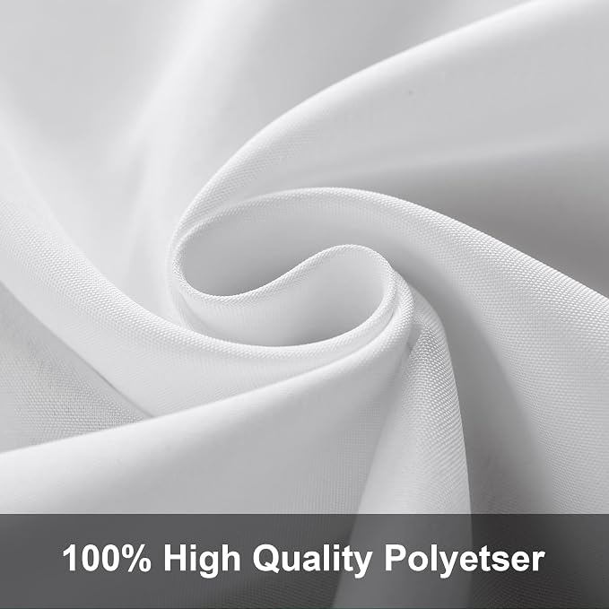Joccun 10X10FT White Backdrop Background for Photography,Polyester Backdrop Curtain Background Screen for Photography,Photoshoot,Video Recording,Studio(10X10ft,White) - Image 3
