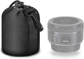Selens Small Drawstring Lens Pouch Black Neoprene DSLR Camera Lens Bag | Compatible with Sony Olympus Panasonic by Selens