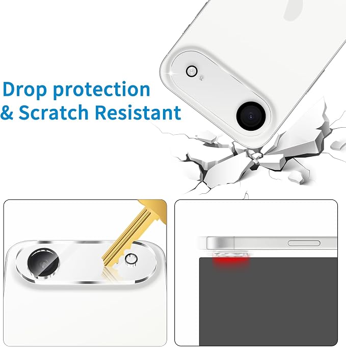Dengduoduo 3 Pack Camera Lens Protector for iPhone Air, Tempered Glass Lens Cover, Ultra HD, 9H Hardness, Anti-Scratch, Case Friendly [No Affect on Night Shots] - Image 5