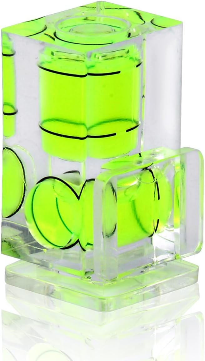 6 Pack Camera Hot Shoe Level, Hot Shoe Bubble Level Camera Hot Shoe Cover 2 Axis Bubble Spirit Level Compatible with DSLR Film Camera Canon Nikon Olympus,Combo Pack - 2 Axis and 1 Axis - Image 6