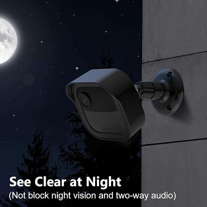 Blink Outdoor Wall Mount for Outdoor 4/2K+ Camera, Blink Sync Module Mount | 1 Pack Weatherproof Protective Cover, 360 Degree Adjustable Mount, Perfect View Angle for Blink Home Security System, Black - Image 4