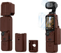 BRDRC Pocket 3 Silicone Cover, For Xtra Muse Protective Case Lens Protector Scratch-Resistant Sleeve Skin Compatible with DJI OSMO Pocket 3 Creator Combo/Xtra Muse Accessories (Brown) by BRDRC