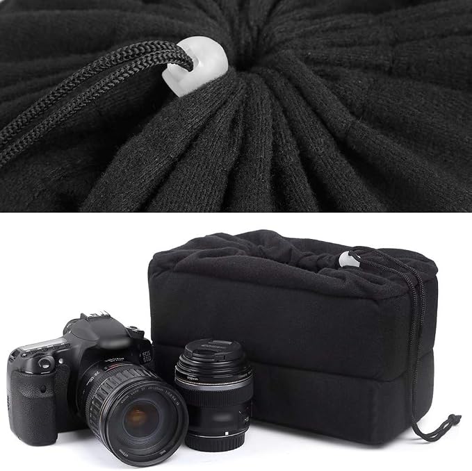 Koolertron Shockproof Camera Photo Bag for SLR TLR Camera Insert Partition Padded Case,Can be Put Directly Into the SLR Camera Bag With Freely Adjustable Compartment - Image 6