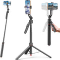 69.3" Auto Face Tracking Selfie Stick Tripod, 360° Rotation Auto-Open Phone Tripod Stand with Rechargeable Remote,for TikTok/Vlog/Live Stream,Compatible with iPhone/Android/Camera/GoPro by XOSimpleisBeauty