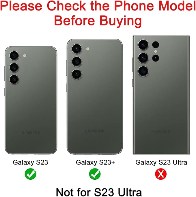 2 Set Back Rear Camera Lens Glass Replacement for Samsung Galaxy S23 and Galaxy S23+ Plus with pre-Installed Adhesive and Reparing Toolkit - Image 2