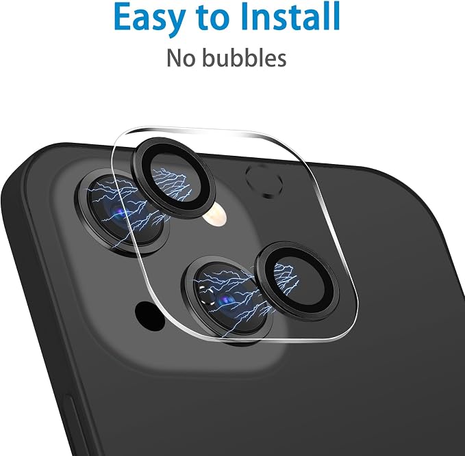 Dengduoduo 3 Pack Tempered Glass Camera Lens Protector for iPhone 13 6.1" & iPhone 13 Mini 5.4", Ultra HD, 9H Hardness, Anti-Scratch, Case Friendly, Easy to Install [No Affect on Night Shots] - Image 5