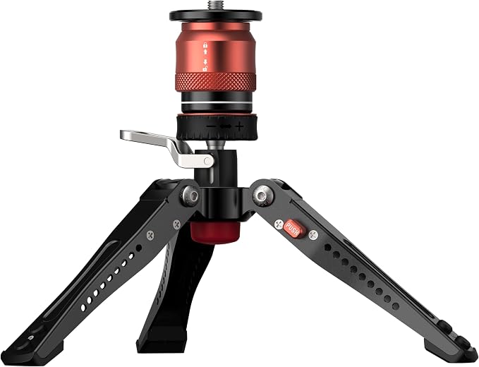IFOOTAGE Cobra 3 Base-P,Portable Tabletop Mini Tripod Mount with Pedal Locking Control,Quick Release Platform,Max Load 17.6 lbs by IFOOTAGE