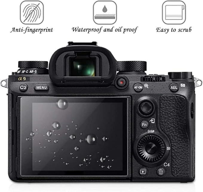 PCTC 3 Packs Screen Protector Accessories for Sony A6400/A6100/A6000, 9H | Compatible with A6600/A6300/A5000/Nex-7/NEX-6/NEX-5, 0.3mm tempered glass, 9H hardness, scratch-resistant, bubble-free - Image 3