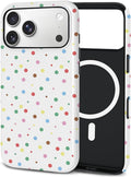 TPU Phone Case for iPhone, MagSafe Wireless Charging Compatible, Shockproof Slim Fit Protective Cover with Anti-Yellowing & Raised Camera Protection (Point 6, iPhone 17 Pro Max(6.9")) by Unknown