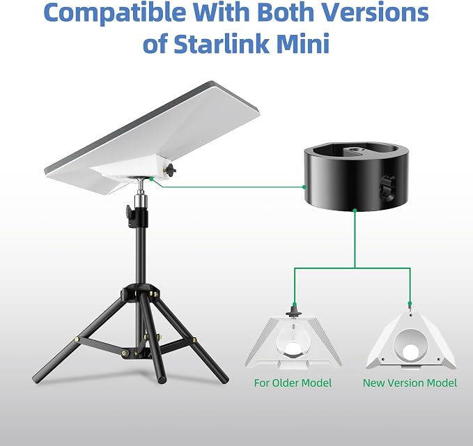 Star-Link Mini Tripod with Adapter, for Both 2025 New&Old Version, Portable | Adjustable Tripod Mount for Starlink Mini Dish, Stand Mounting Kit for Star Link Mini for Outdoor Camping RV - Image 2