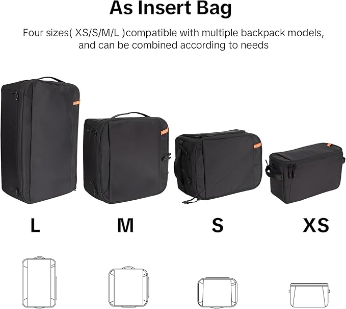 PGYTECH Medium Camera Insert Protection Bag Camera Soft Padded Bag Handbag | Waterproof Lens Pouch for Photographers Lightweight DSLR/SLR Lens Carring Case Travel Organizer Camera Insert for Backpack - Image 3
